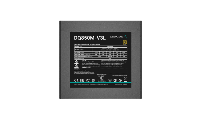 DEEPCOOL DQ850M-V3L 850W 80 PLUS GOLD POWER SUPPLY
