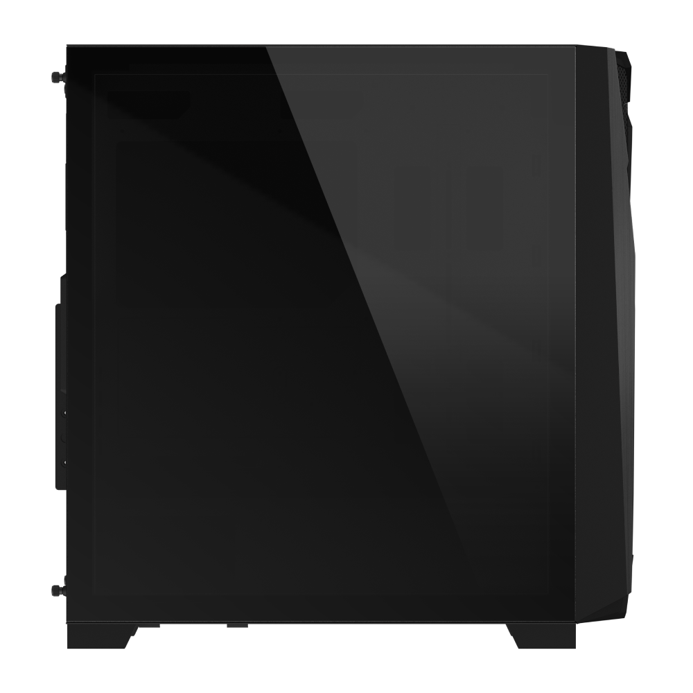 GIGABYTE C301 GLASS - Black Mid Tower PC Gaming Case, Tempered Glass, USB Type-C, 4x ARBG Fans Included (GB-C301G)