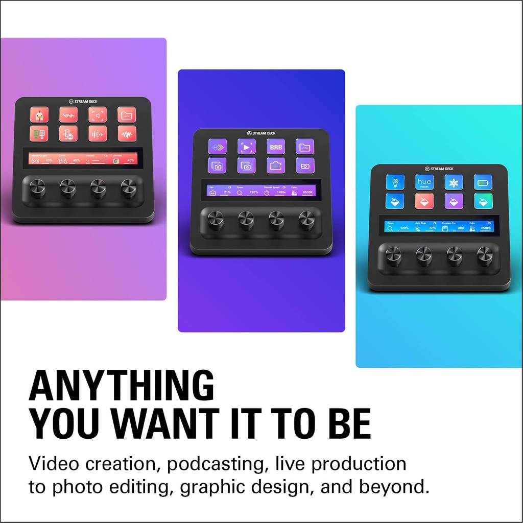 Elgato Stream Deck + Audio Mixer Production Console Studio Controller 10GBD9901