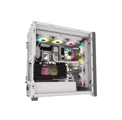 CORSAIR -5000D AIRFLOW Tempered Glass Mid-Tower ATX PC Case - Whtie (2).webp