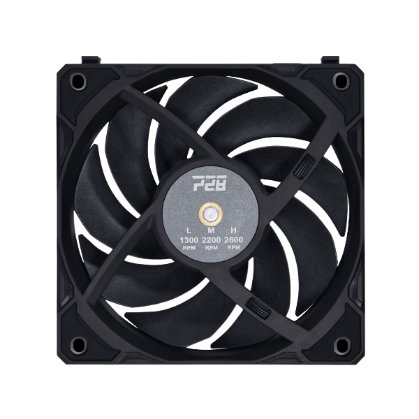 Lian Li Uni Fan P28 Fluid Dynamic Bearing 120mm Case Fan - Black - 3 Pack