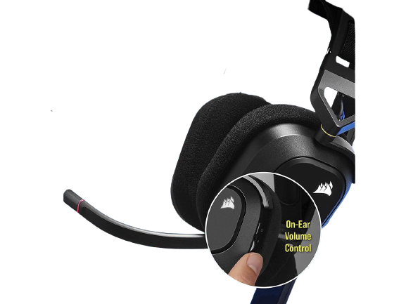 Corsair HS80 RGB WIRELESS Premium Gaming Headset with Spatial Audio — Carbon (EU)