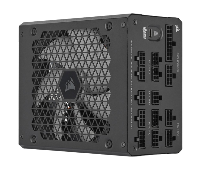 CORSAIR - HXi Series 1000W 80 Plus Platinum Fully-Modular Ultra-Low Noise ATX Power Supply - Black