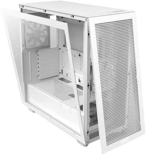 NZXT H7 Flow Mid Tower PC Gaming Case - White