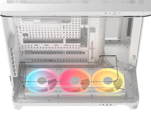 Corsair AIR 5400 LX-R RGB iCUE LINK Triple Chamber Curved Glass Mid-Tower White PC Case (3).webp