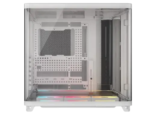 Corsair AIR 5400 LX-R RGB iCUE LINK Triple Chamber Curved Glass Mid-Tower White PC Case.webp