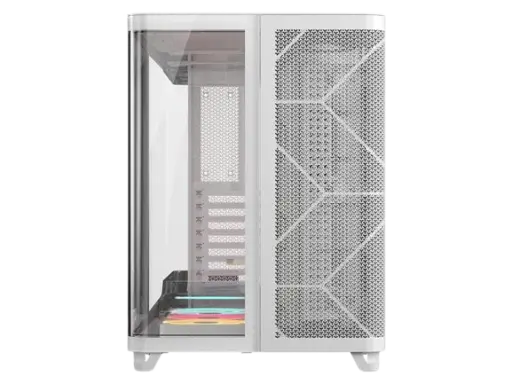 Corsair AIR 5400 LX-R RGB iCUE LINK Triple Chamber Curved Glass Mid-Tower White PC Case (1).webp