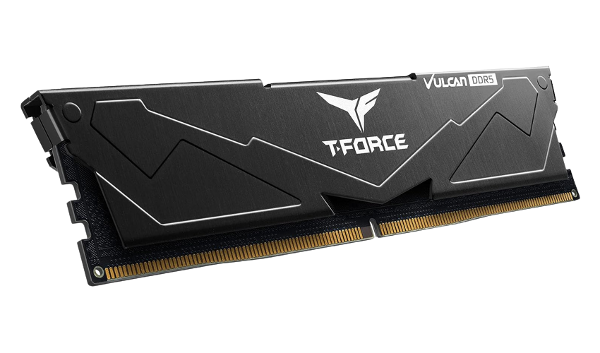 TEAMGROUP T-Force Vulcan DDR5 32GB Kit (2x16GB) 5200MHz CL40 Desktop Memory Module Ram (Black)