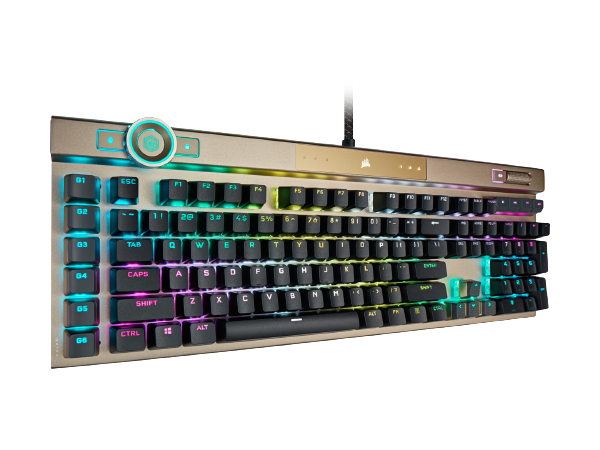 Corsair K100 RGB Optical-Mechanical Gaming Keyboard - Midnight Gold (EN)