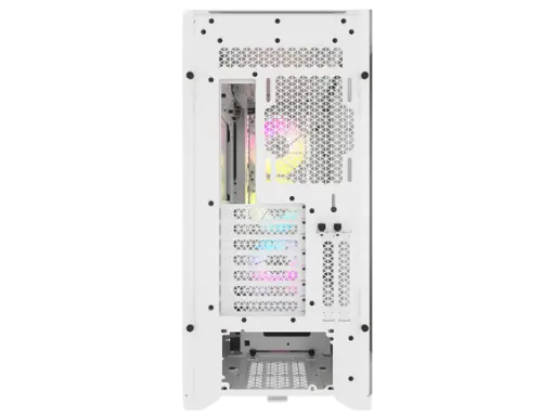 CORSAIR iCUE 5000D RGB AIRFLOW Mid-Tower Case, True White - 3x AF120 RGB ELITE - White Fans - iCUE Lighting Node PRO Controller - High-airflow Desig (3).webp