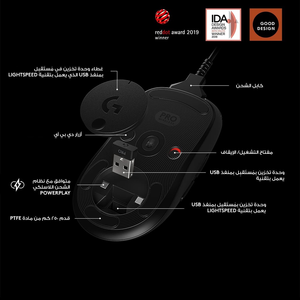 Logitech g pro wireless gaming mouse - 37765