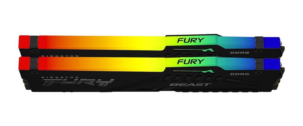 KINGSTON 64GB 5600MT/s DDR5 CL40 DIMM (Kit of 2) FURY Beast RGB XMP