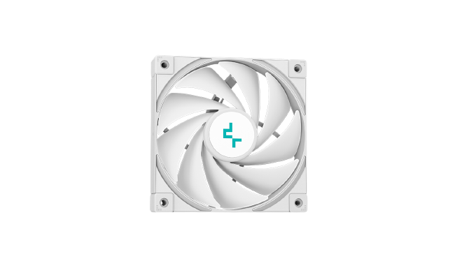 Deepcool LS520 White 240mm, 2x120mm A-RGB PWM Fan, Infinity Mirror Cap Design Liquid CPU Cooler