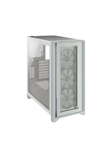 Corsair iCUE 5000X RGB Tempered Glass Mid-Tower ATX PC Smart Case - White.webp