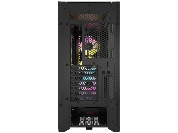 CORSAIR iCUE 5000D RGB AIRFLOW Mid-Tower Case, Black - 3x AF120 RGB ELITE Fans - iCUE Lighting Node PRO Controller - High-airflow Design