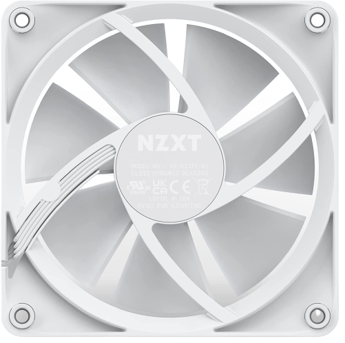 NZXT F120RGB - 120mm RGB Fans - Single (White)