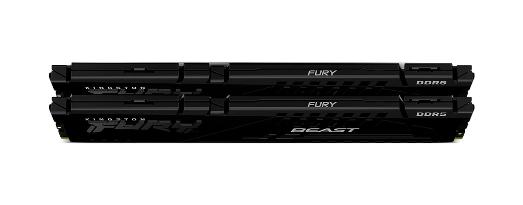 Kingston DRAM 16GB (2 x 8GB) 5200MT/s DDR5 CL40 DIMM FURY Beast Black KF552C40BBK2-16