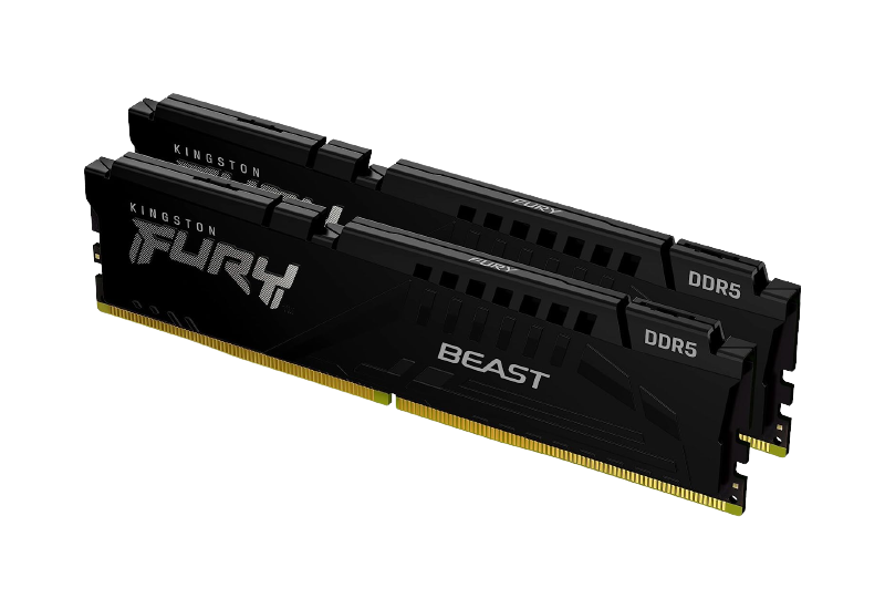 Kingston DRAM 64GB 5200MT/s DDR5 CL40 DIMM (Kit of 2) FURY Beast Black KF552C40BBK2-64