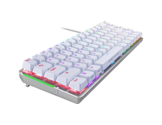ASUS ROG Falchion Ace Wired Backlit Mechanical 65% Red Switch Linear (Arabic) White Keyboard