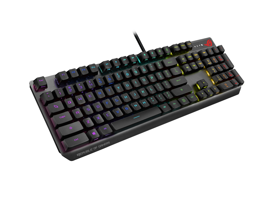 ASUS XA05 ROG STRIX SCOPE RGB Waterproof Red Switch (Arabic) Black Keyboard
