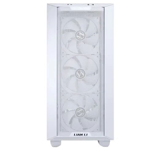 LIAN LI Lancool III White Aluminum_SECC_Tempered Glass Gaming Case with 4 × 140 PWM Fans (Non-RGB) - LANCOOL 3-W (1).webp