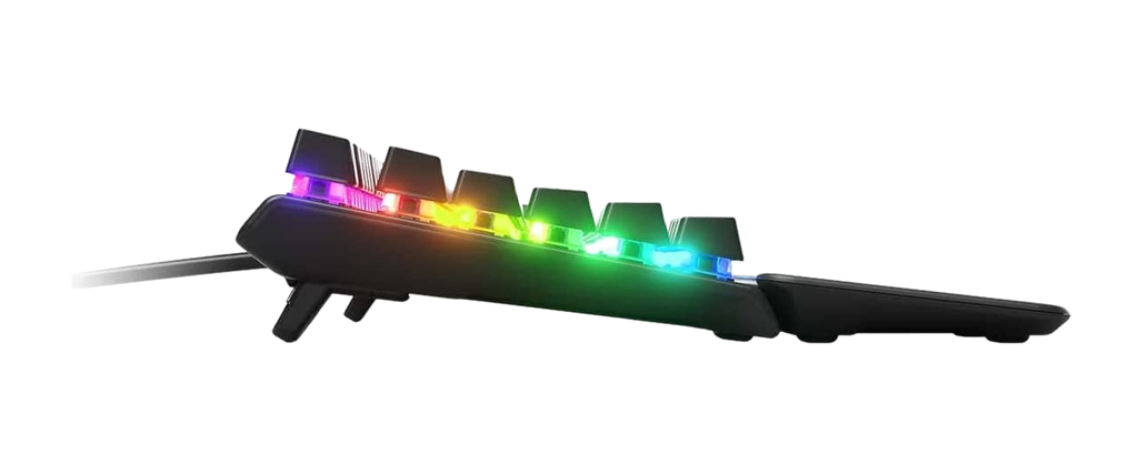 Steelseries Apex Pro - Mechanical Gaming Keyboard - Adjustable Actuation Switches - World's Fastest Mechanical Switches - Oled Display - Us Qwerty Layout (Ps4), Black - 64626