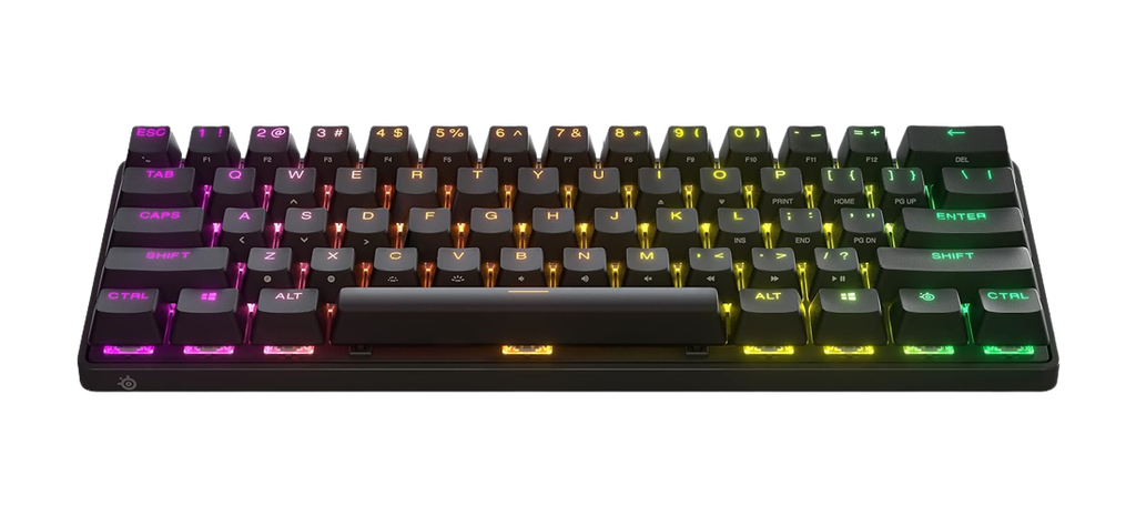 SteelSeries Apex Pro Mini Wireless Mechanical Adjustable Actuation Compact 60% Gaming Keyboard