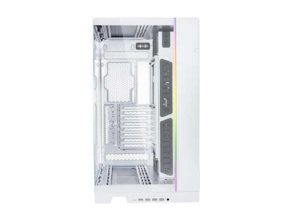 LIAN LI O11 Dynamic EVO XL O11DEXL White Aluminum Tempered Glass ATX Mid Tower Case