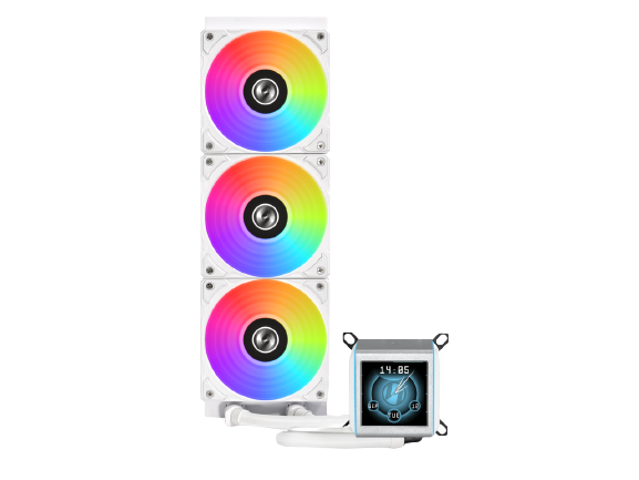 LIAN LI Galahad II LCD 360 White Liquid Cooler - GA2ALCD36W