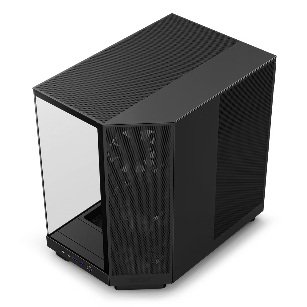 NZXT H6 Flow (2023) Compact Dual-chamber ATX Case - All Black
