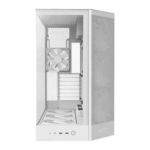 NZXT H9 Flow RGB Dual-Chamber ATX Mid Tower, 7 Built in fans White Gaming Case (2).webp