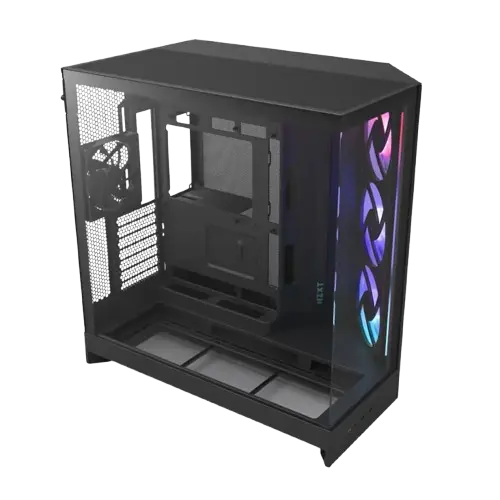NZXT H9 Flow RGB Dual-Chamber ATX Mid Tower Black Gaming Case .webp