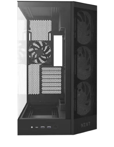 NZXT H9 Flow RGB Dual-Chamber ATX Mid Tower Black Gaming Case  (2).webp
