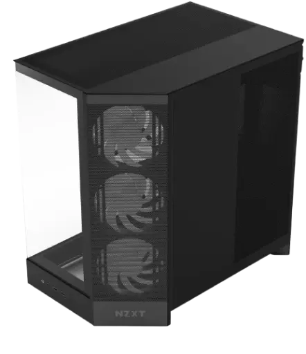 NZXT H9 Flow RGB Dual-Chamber ATX Mid Tower Black Gaming Case  (3).webp