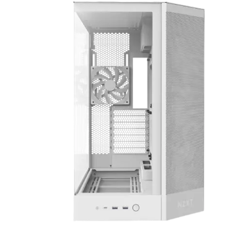 NZXT H9 Flow Dual-Chamber ATX Mid Tower White Gaming Case (1).webp