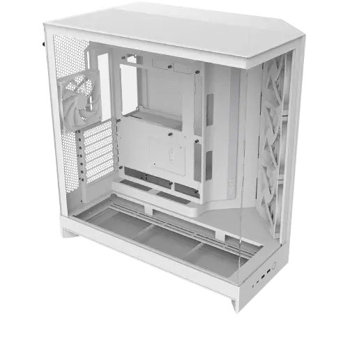 NZXT H9 Flow Dual-Chamber ATX Mid Tower White Gaming Case.webp