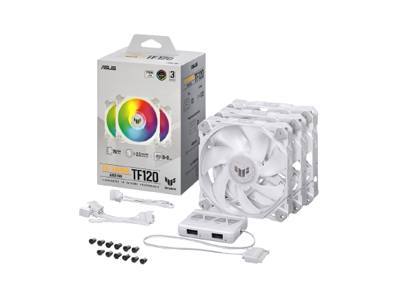 ASUS TUF GAMING TF120 ARGB 3IN1 WHITE EDITION