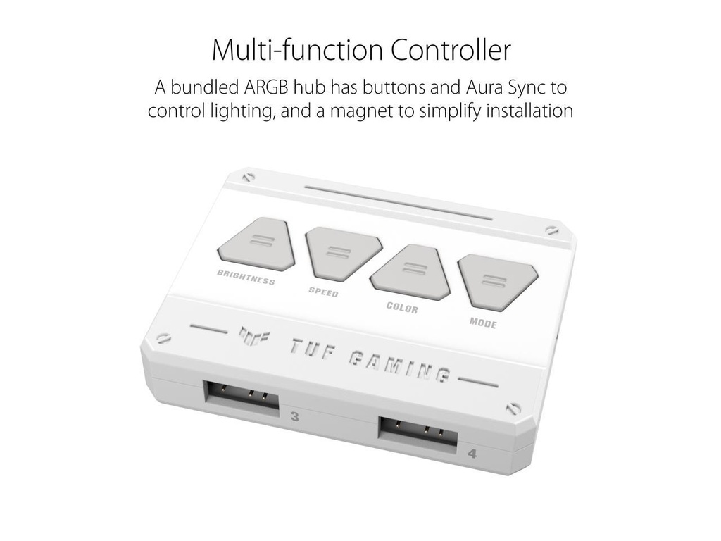 ASUS TUF GAMING TF120 ARGB 3IN1 WHITE EDITION