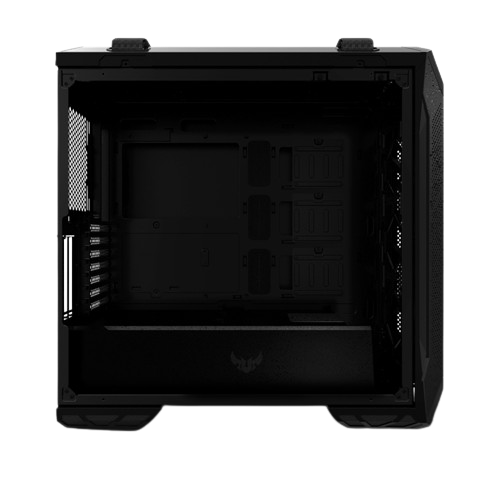 ASUS TUF Gaming GT501 metal front panel, tempered-glass side panel, 120 mm RGB fan, 140 mm PWM fan Black Case