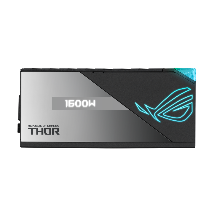 ASUS ROG THOR 1600T Aura Sync & OLED Display, 1600W Power, 80 Plus Titanium GAMING Power Supply