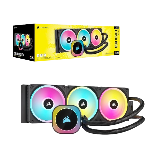 CORSAIR iCUE LINK H150i RGB  Black Water Cooling CPU Cooler - CW-9061003-WW