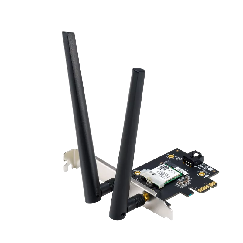 ASUS PCE-AX1800 Dual Band PCI-E WiFi 6, Bluetooth 5.2, WPA3 Network Security, 1800 Mbps Ultrafast WiFi Speed, 2.4GHz / 5GHz Data RATE, Adapter | 90IG07A0-MO0B00