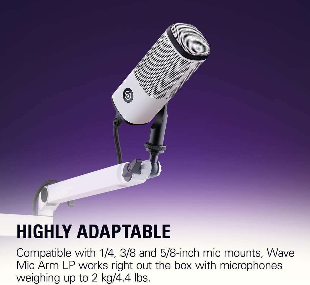 Elgato WAVE MIC ARM LP  Low Profile - WHITE - 10AAN9911
