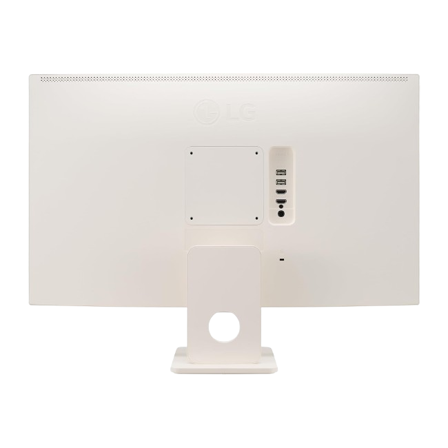 LG 27-inch Smart FHD IPS, HDR10, Airplay 2, Screen Share, Bluetooth, 5Wx2 Stereo Speaker, WHITE Monitor