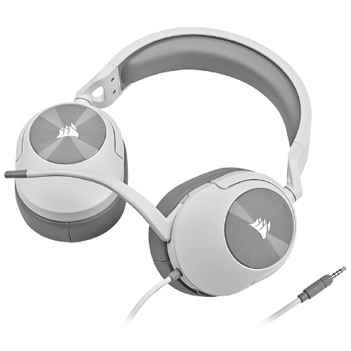 Corsair HS55 SURROUND Wired Gaming Headset — White (EU)