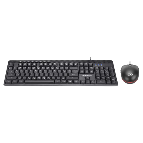 INFINIARC Wired Commercial Keyboard Combo _ KM118