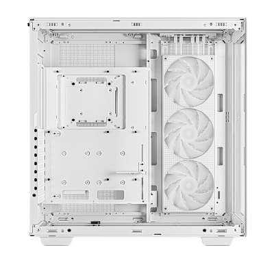 DeepCool CH780 3 x 140mm PWM ARGB Fans Pre-Installed Full Tower Panoramic Glass Gaming WHITE PC Case
