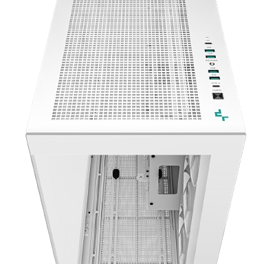 DeepCool CH780 3 x 140mm PWM ARGB Fans Pre-Installed Full Tower Panoramic Glass Gaming WHITE PC Case