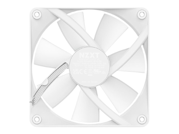 NZXT F120 RGB Core Sublime RGB - PWM Control - Single 120mm WHITE Case Fan