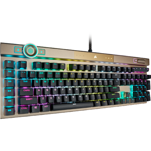 Corsair K100 RGB Optical-Mechanical Gaming Keyboard - Midnight Gold (AR)